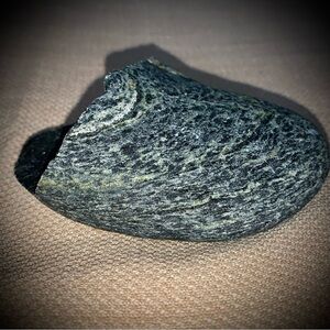 🪨Dark Green Metamorphic Stone Serpentine-Rich Greenstone Natural River-Worn Rock